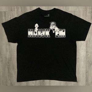 VLONE POP SMOKE THE WOO “ HAWK EM “ TEE. XL PREOWNED CLEAN.